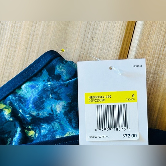 NEW Nike Women’s Earth Dye Layered Tankini Swim Top in Midnight Navy Size Small - Picture 6 of 16